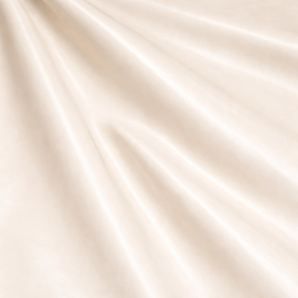 Premium Off White Smooth PU Leather Material Roll