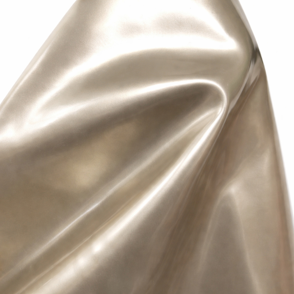 Metallic Silver Synthetic Leather Fabric