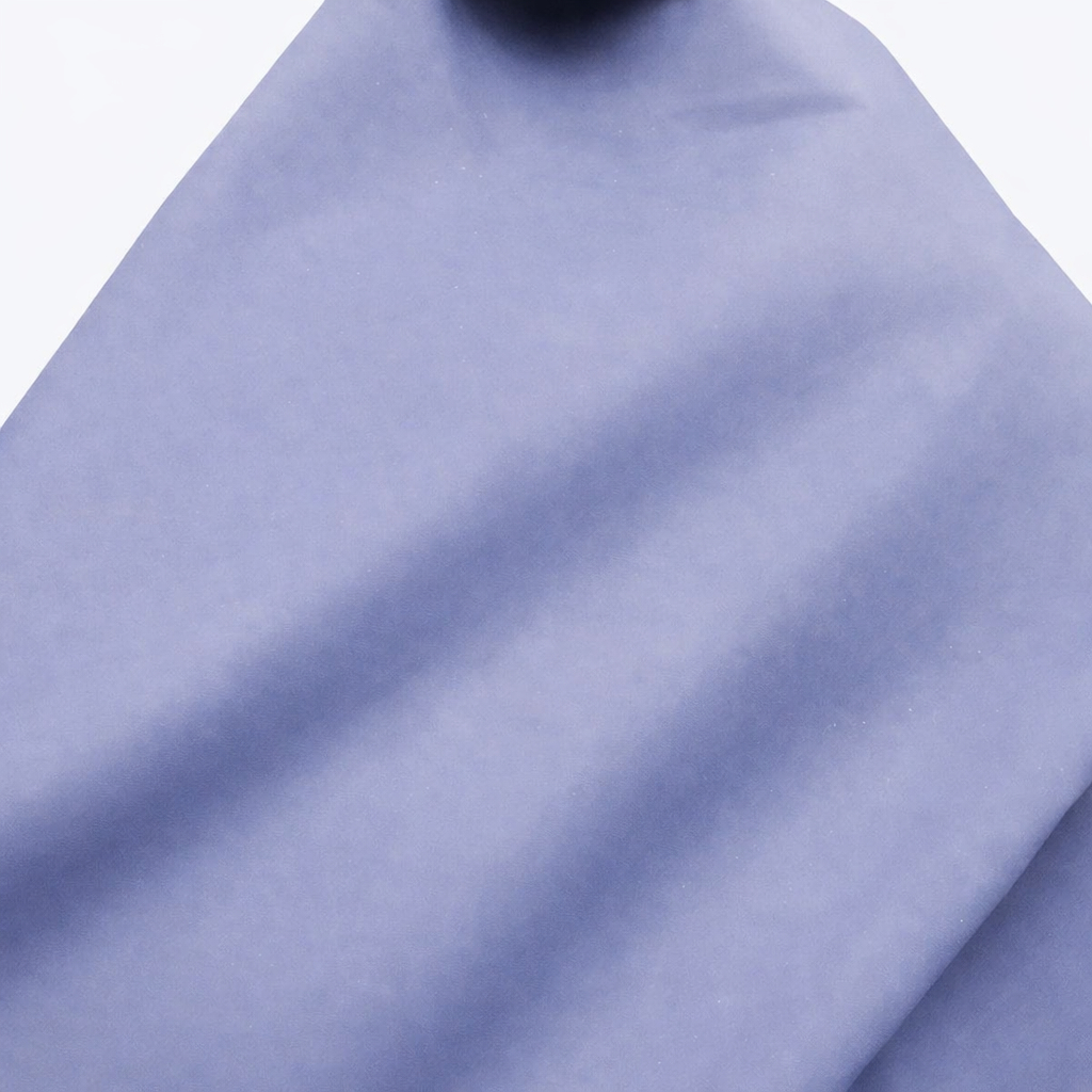 Matte Slate Blue Synthetic Leather Fabric