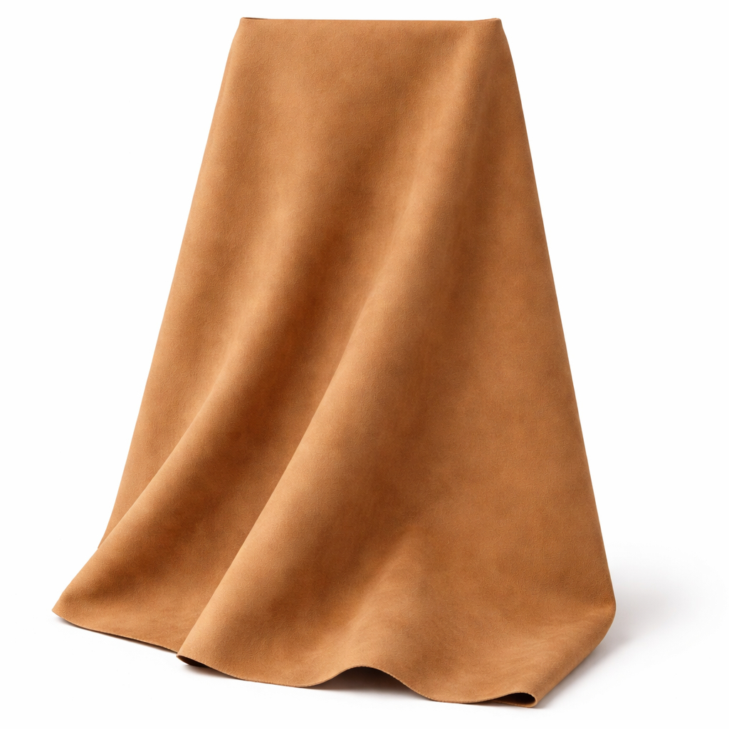 Antique Tan Synthetic Leather Fabric
