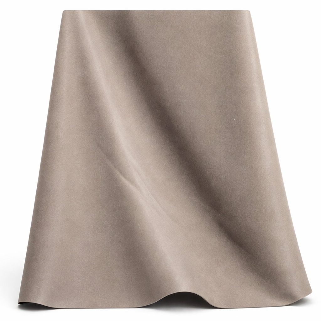 Matte Taupe Synthetic Leather Fabric