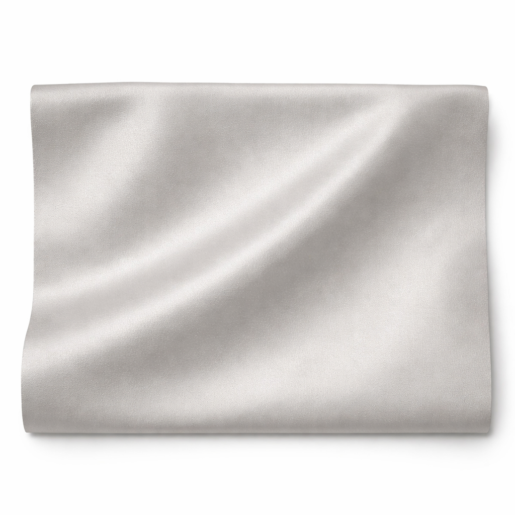 Premium Pearl Silver Synthetic Leather Fabric