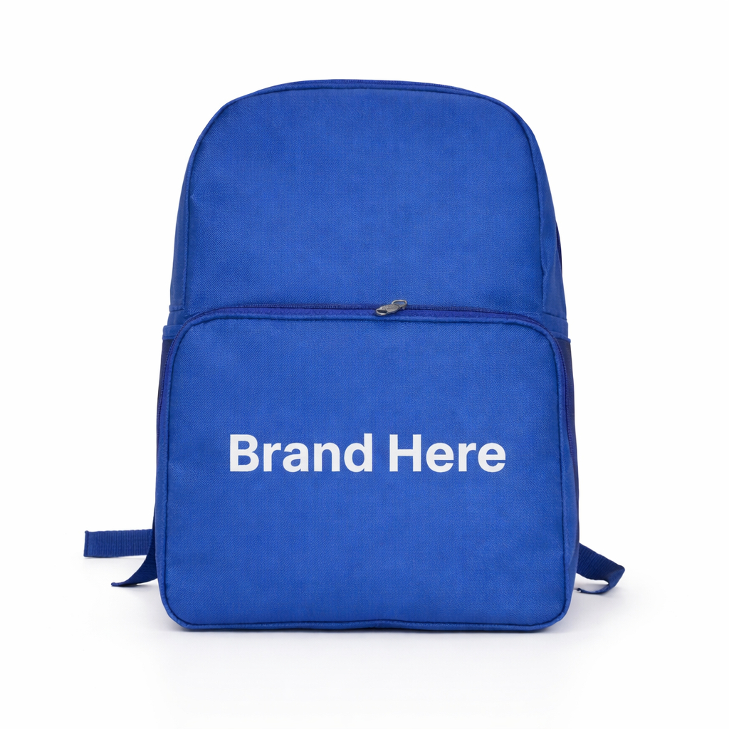 Durable Multi Compartment blue school backpack