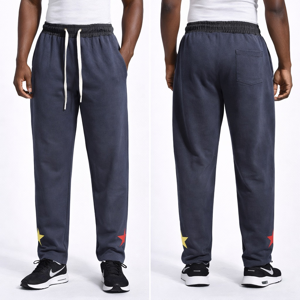Mens Casual Grey Jogger Pants