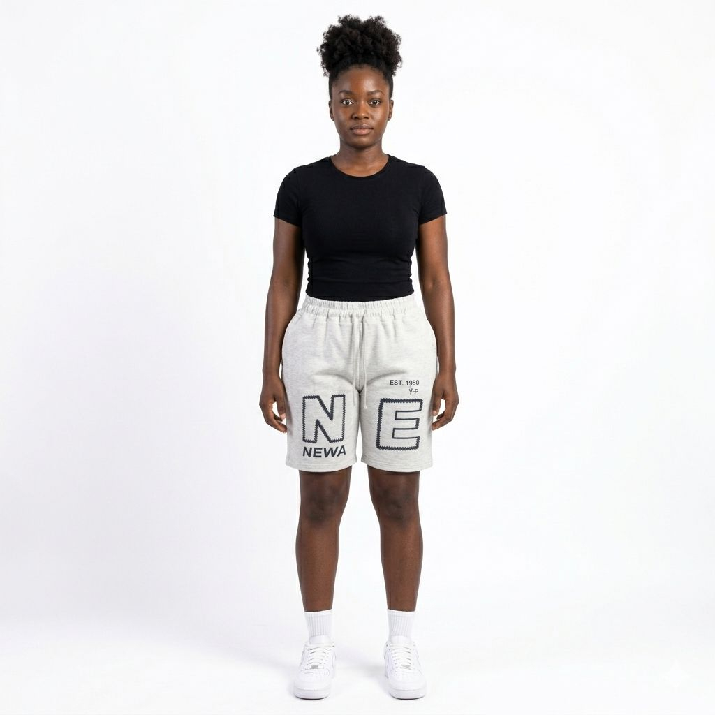 Unisex Casual Drawstring Printed Shorts