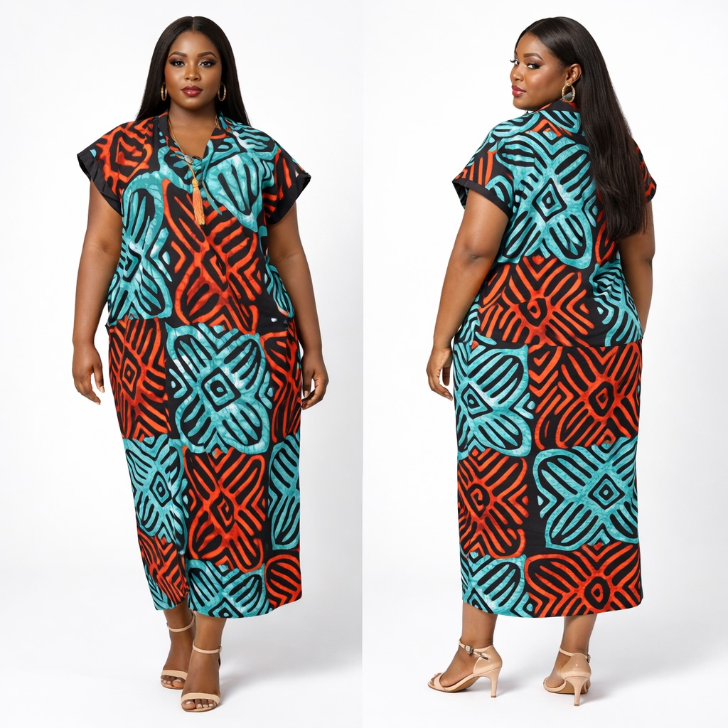Tribal Fusion Tassel Kaftan Gown