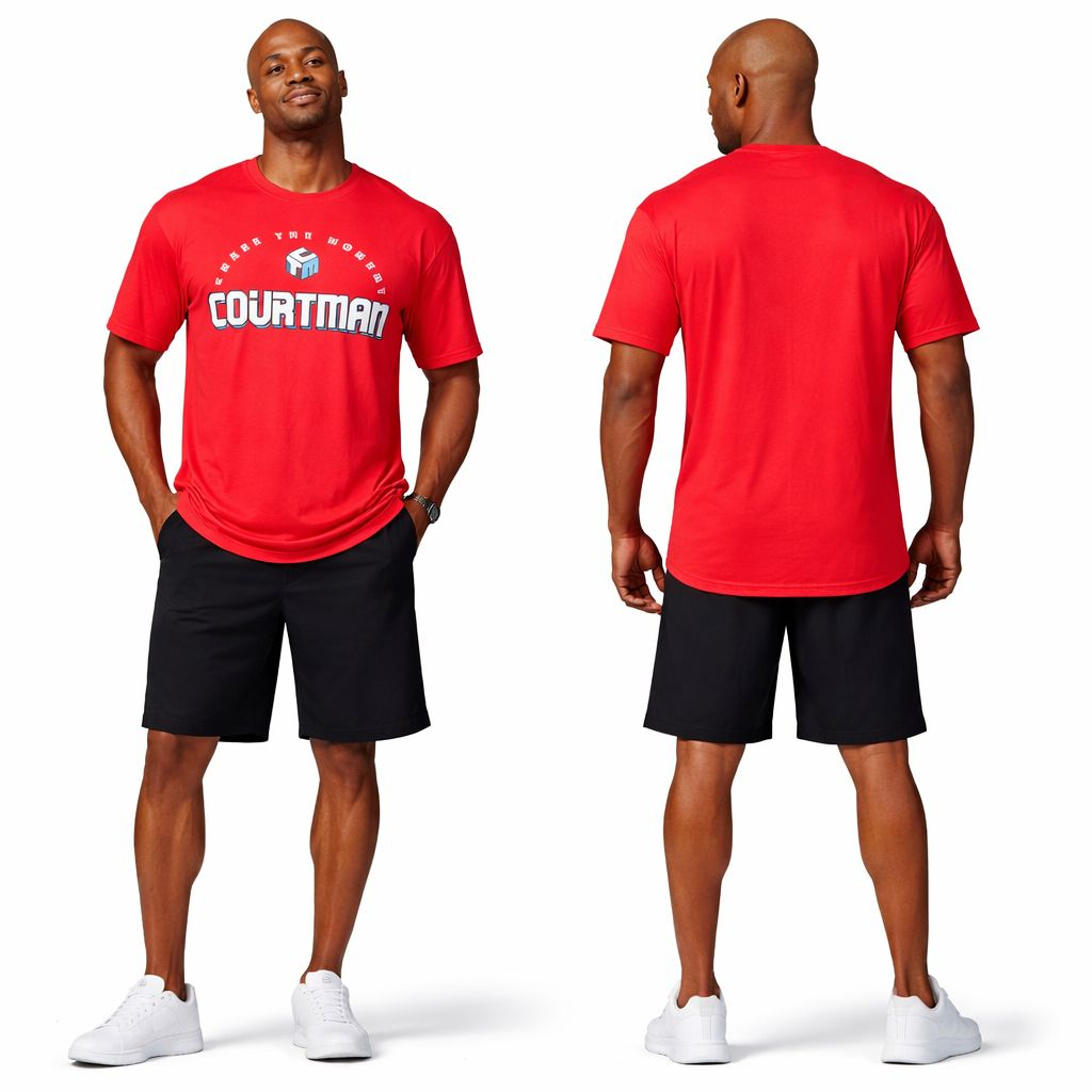 Unisex Red Graphic T Shirt