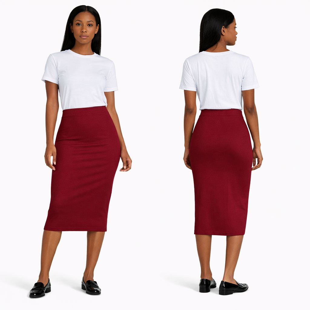 High Waist Stretch Skirt