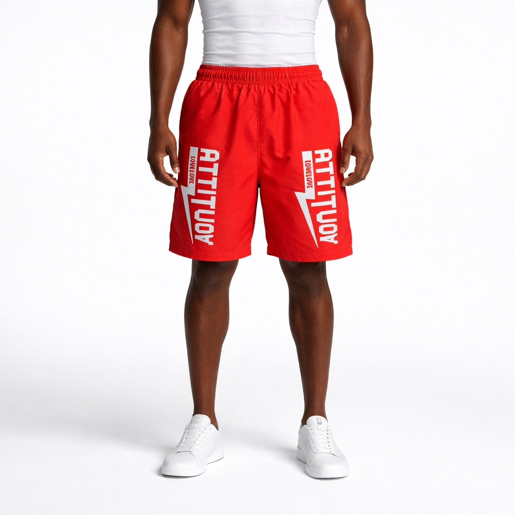 Mens Red Sports Training Shorts