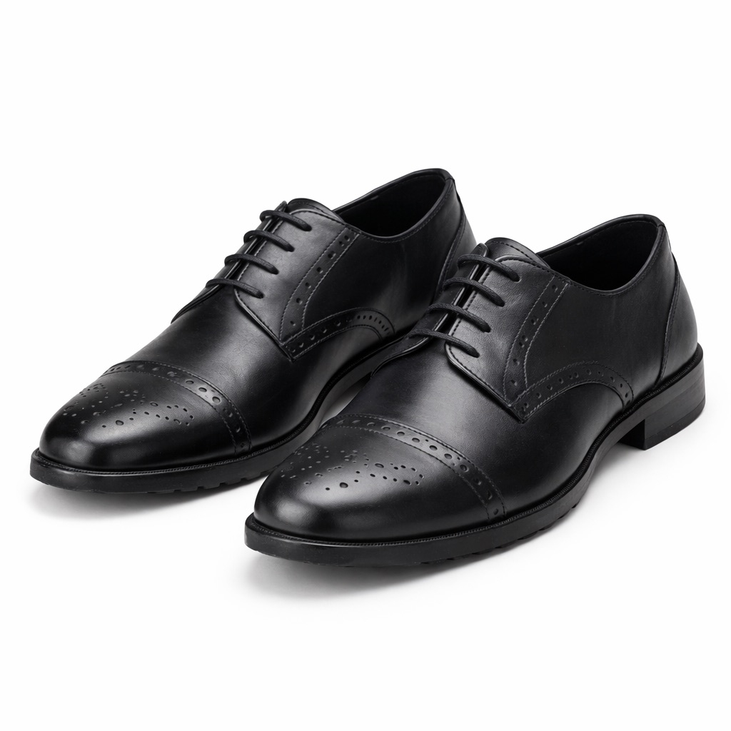 Classic Leather Oxford Brogue Shoes