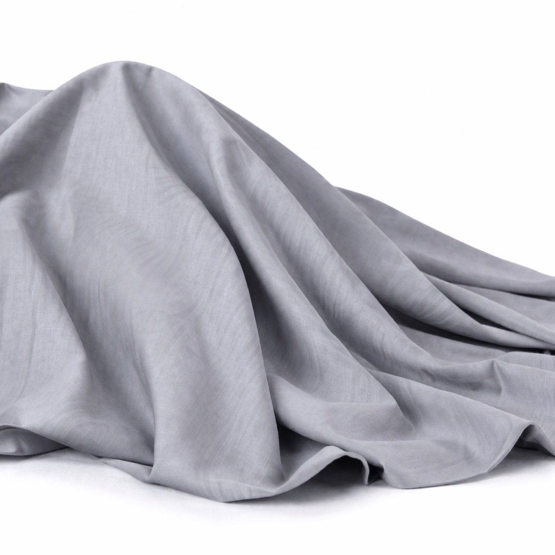 Premium Plain Grey Soft Cotton Fabric