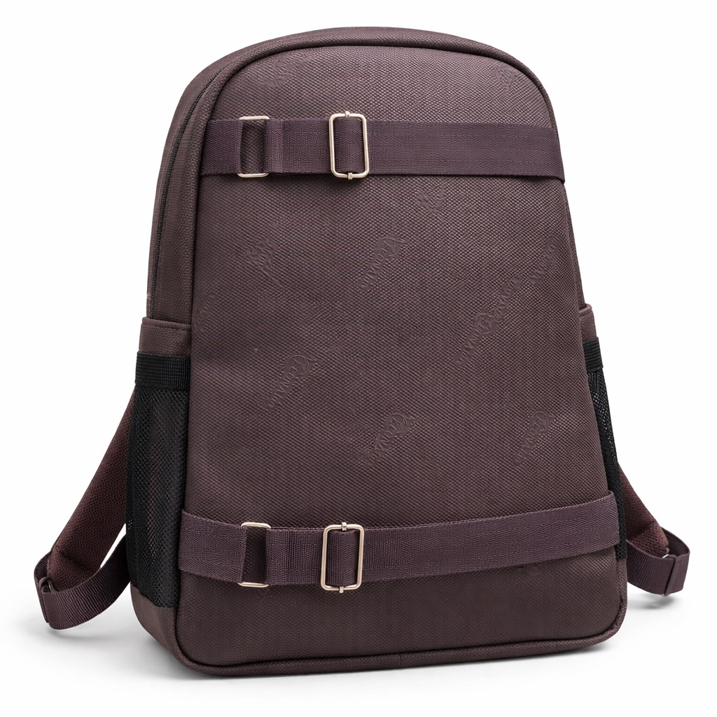 Premium Coffee Brown Textured Backpack
