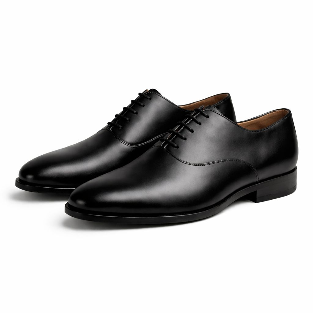 Mens Black Laced Up Formal Leather Shoes
