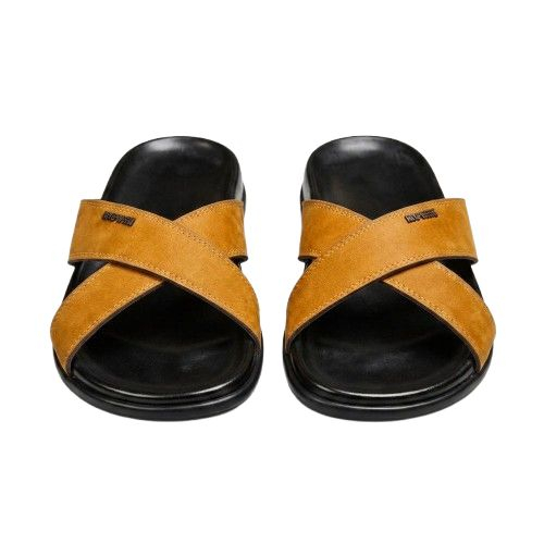 Men Leather Sandals with Durable Sole