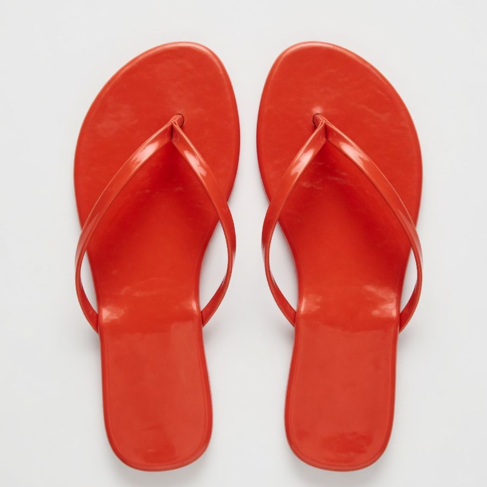Bright Orange Flip Flop Sandal for Casual Wear