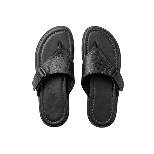 Mens Adjustable Wide Strap Thong Sandals