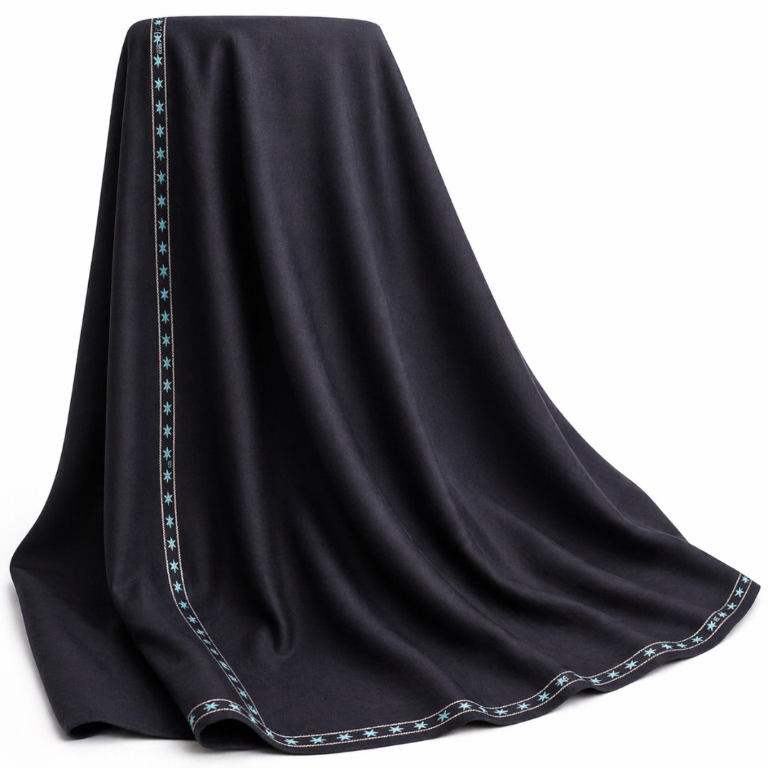 Premium Navy Blue Plain Fabric Roll