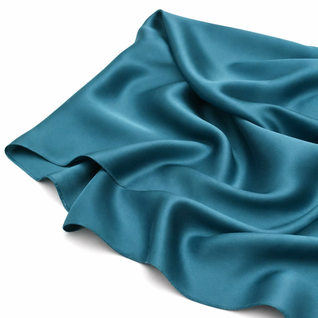 Premium Teal Plain Elegant Fabric Material