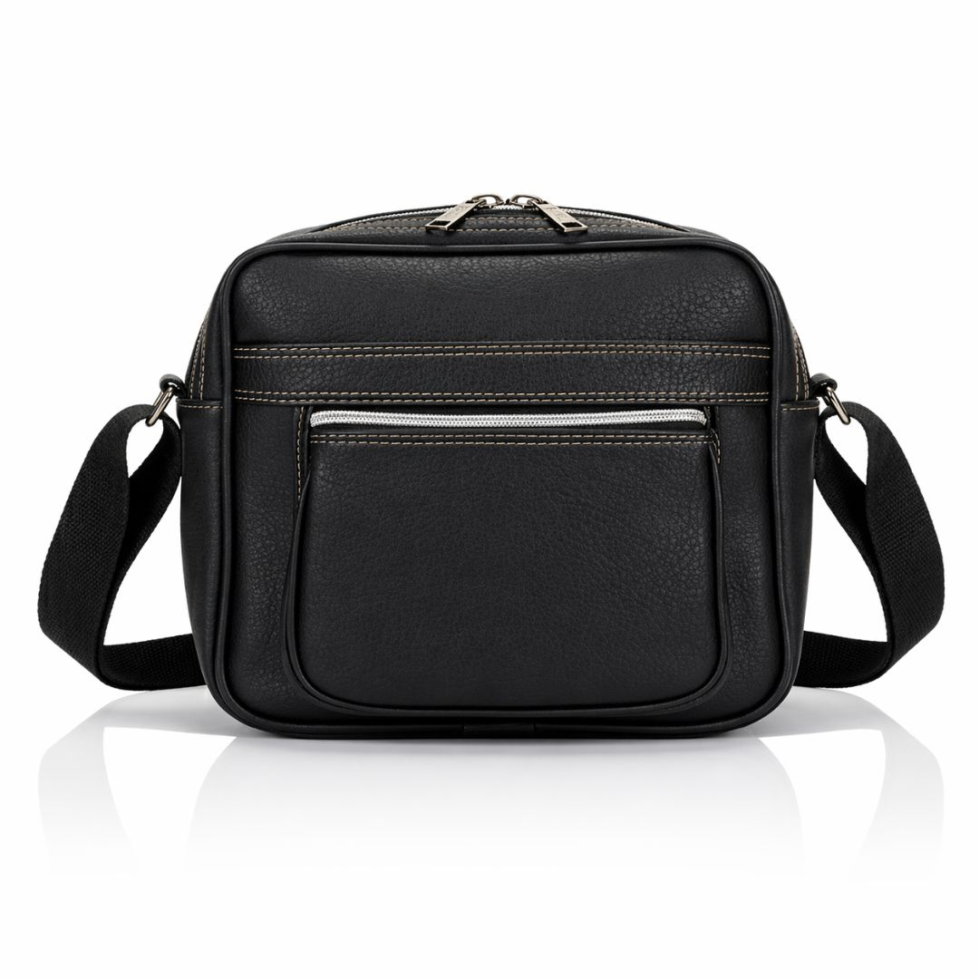 Compact Black Shoulder Bag
