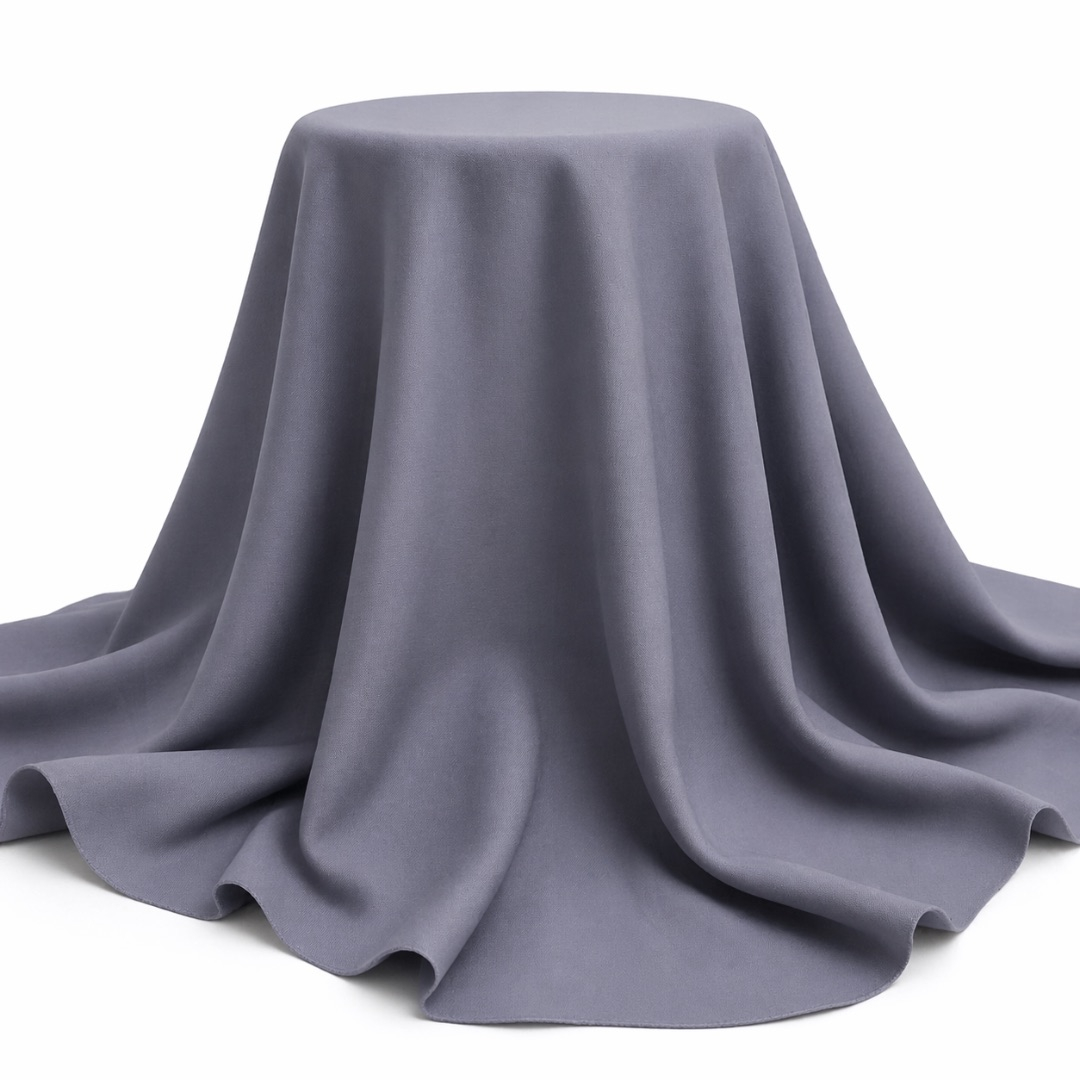 Charcoal Grey Plain Senator Suiting Fabric