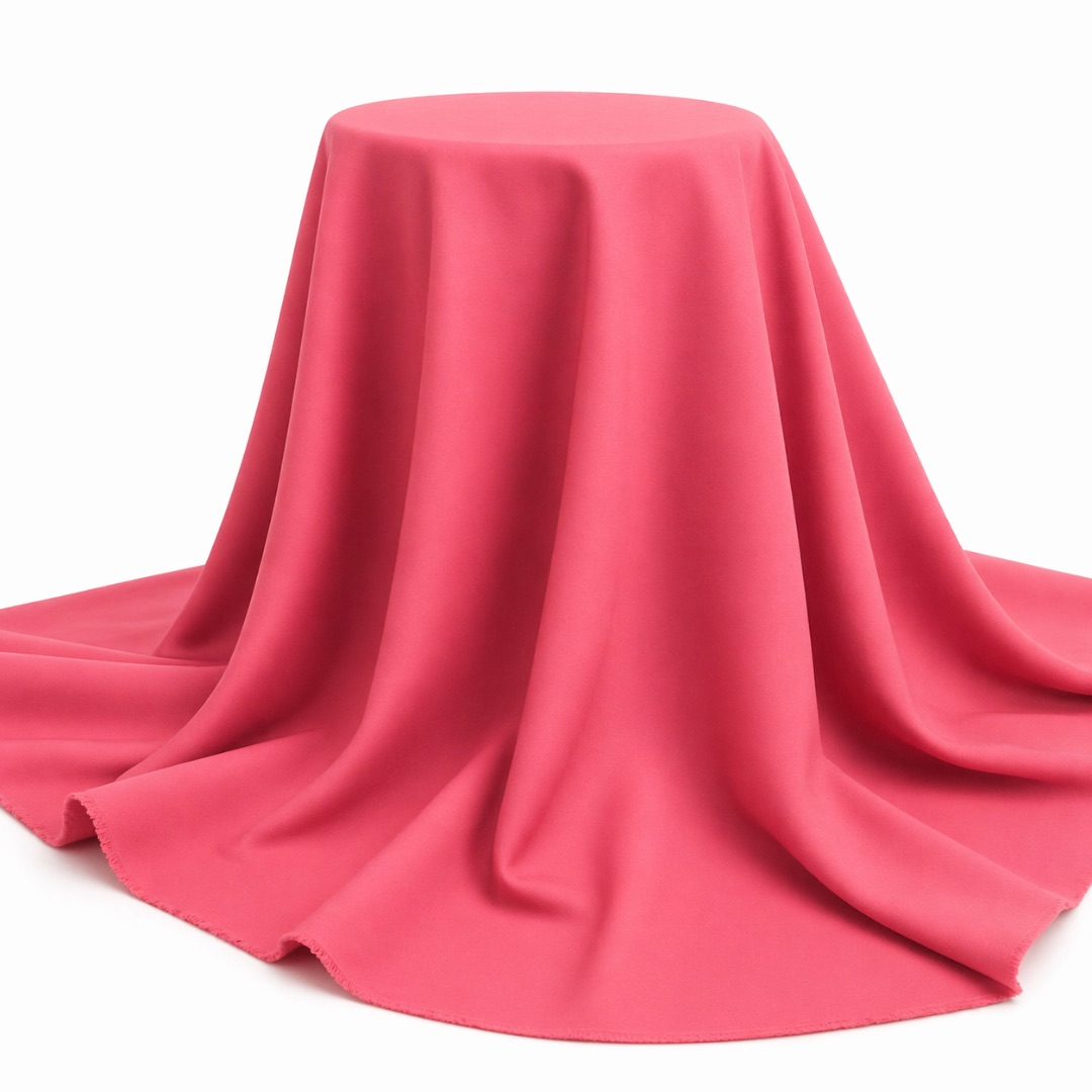 Coral Pink Plain Senator Suiting Fabric