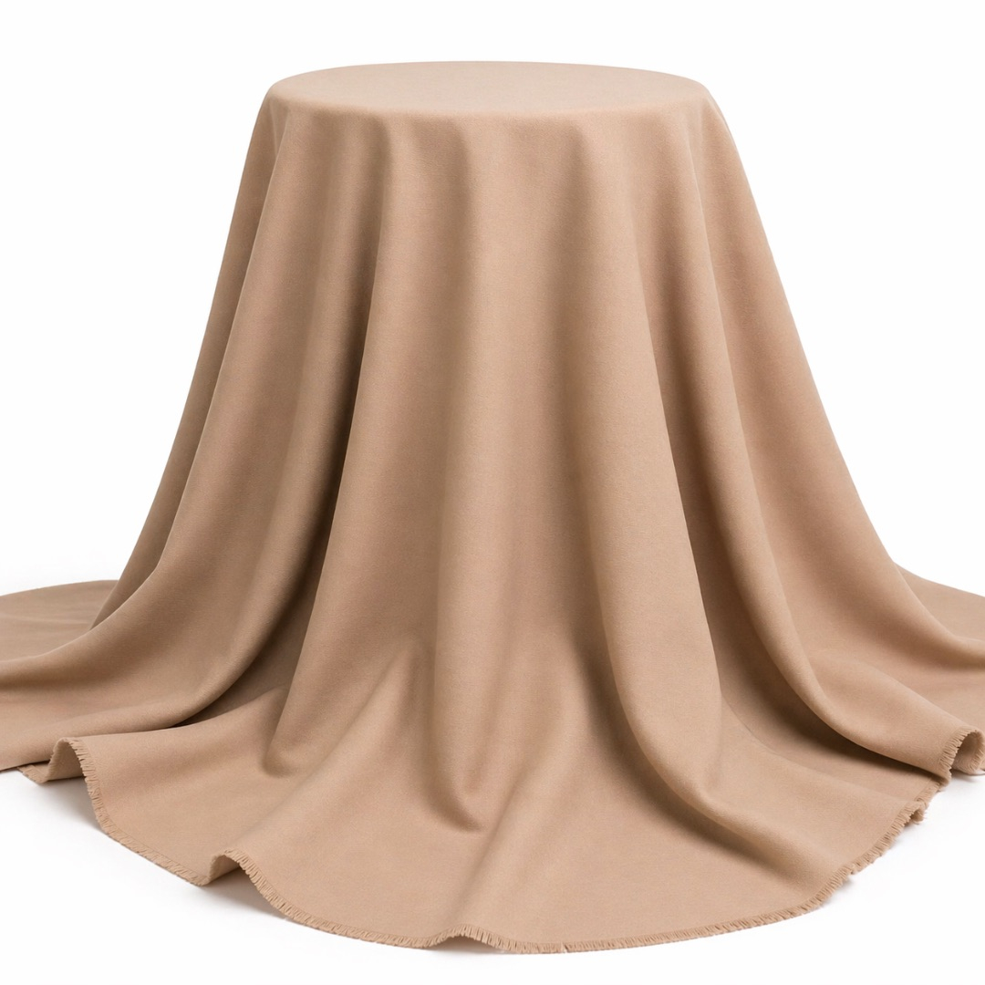 Beige Plain Senator Suiting Fabric