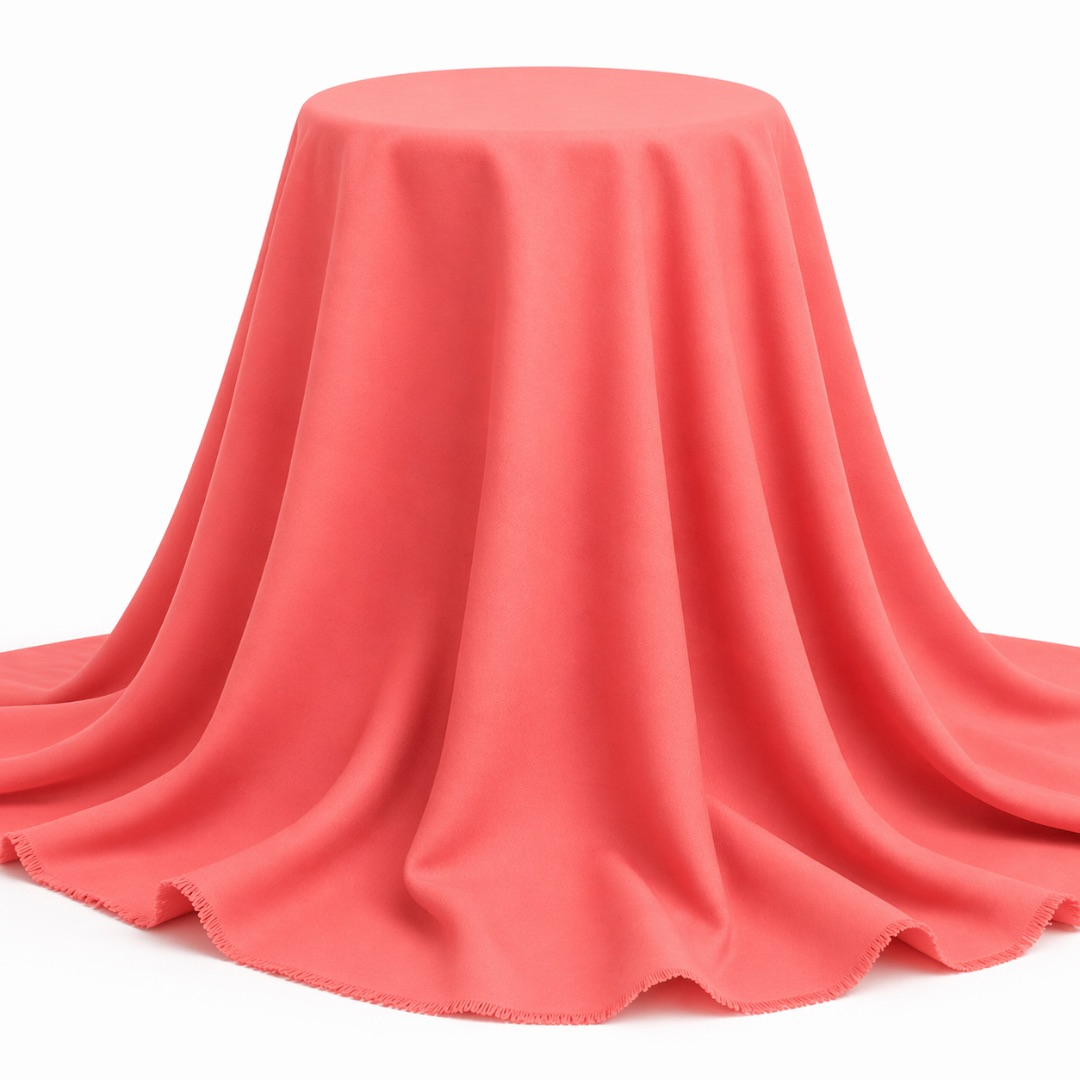 Coral Plain Senator Suiting Fabric