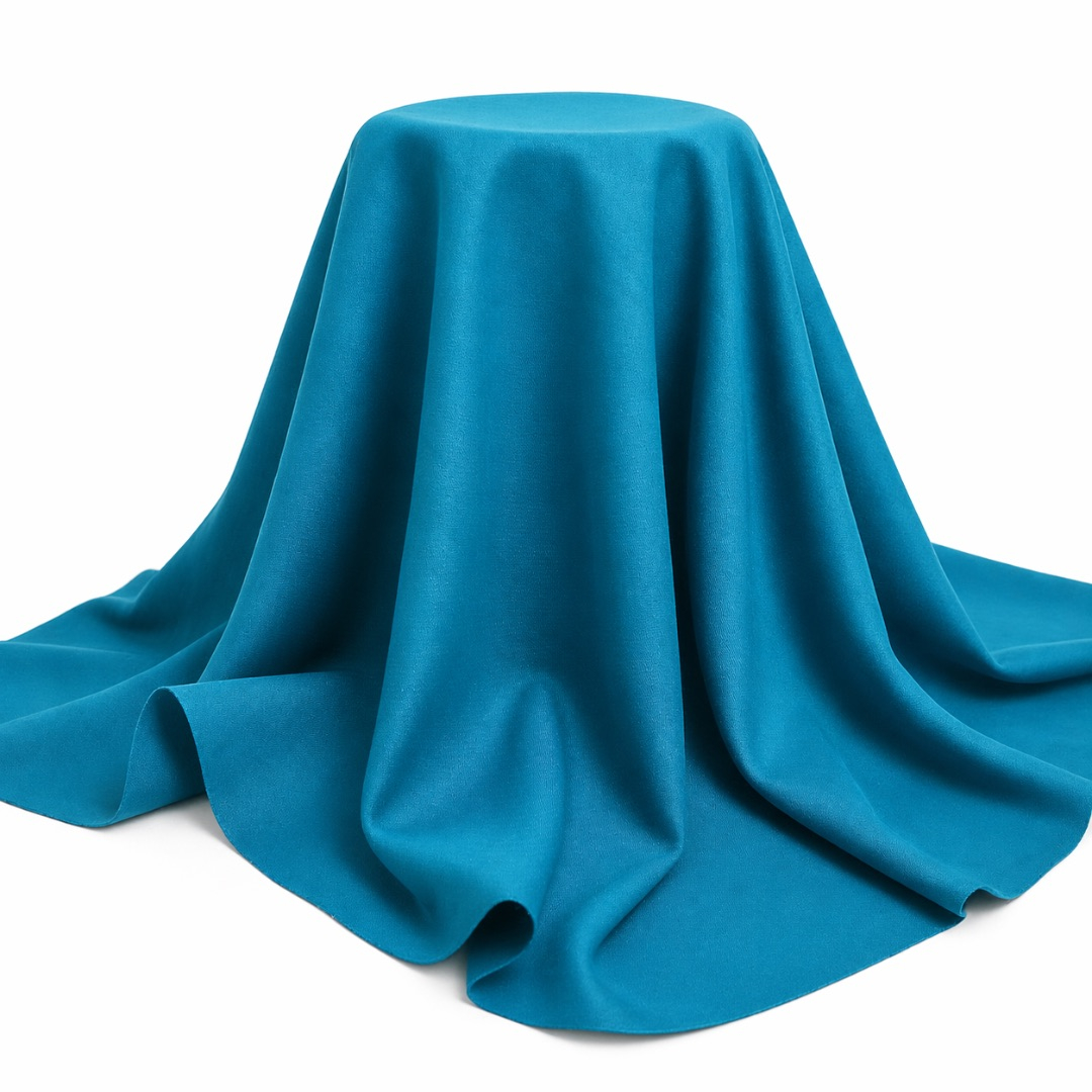 Teal Blue Plain Senator Suiting Fabric