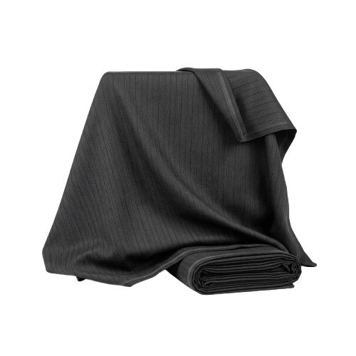 Classic Charcoal Shadow Stripe Fabric