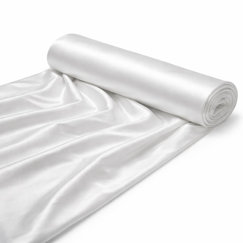 Plain White Smooth Fabric Material
