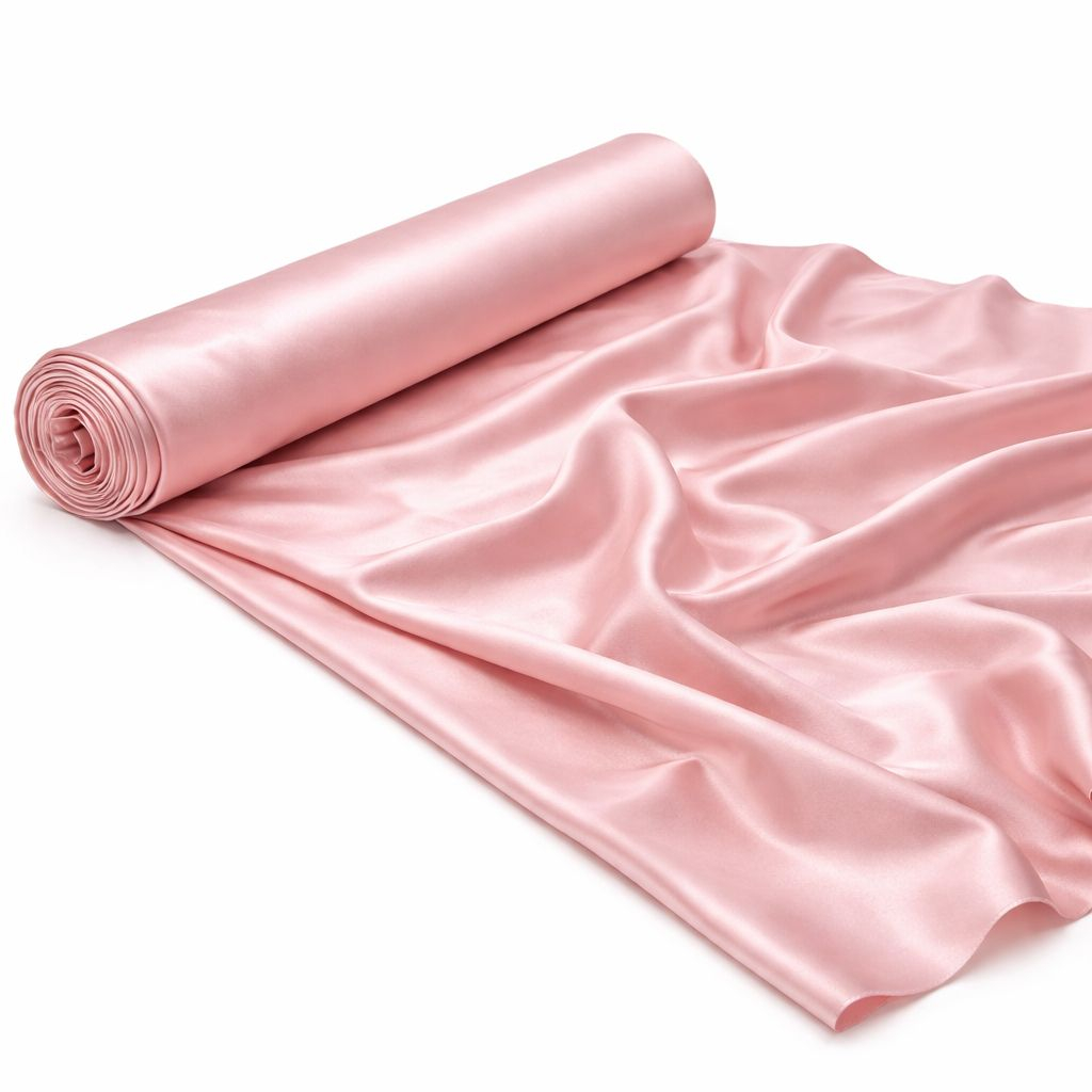 Soft Pink Satin Fabric