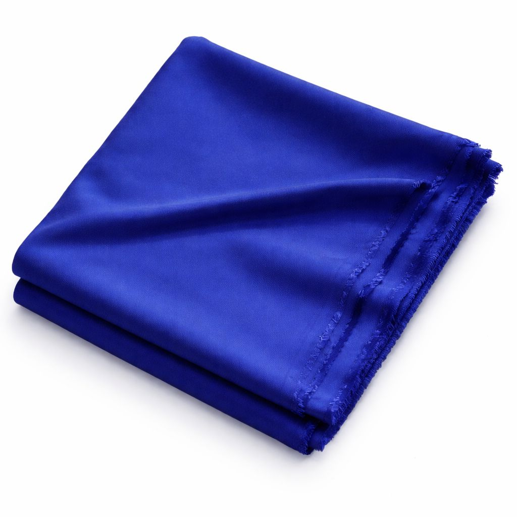 Royal Blue Smooth Satin Fabric