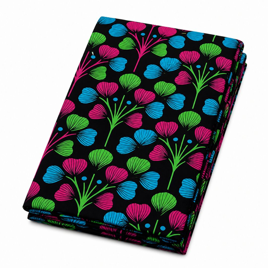 Premium Multicolour Floral Ankara Wax Fabric