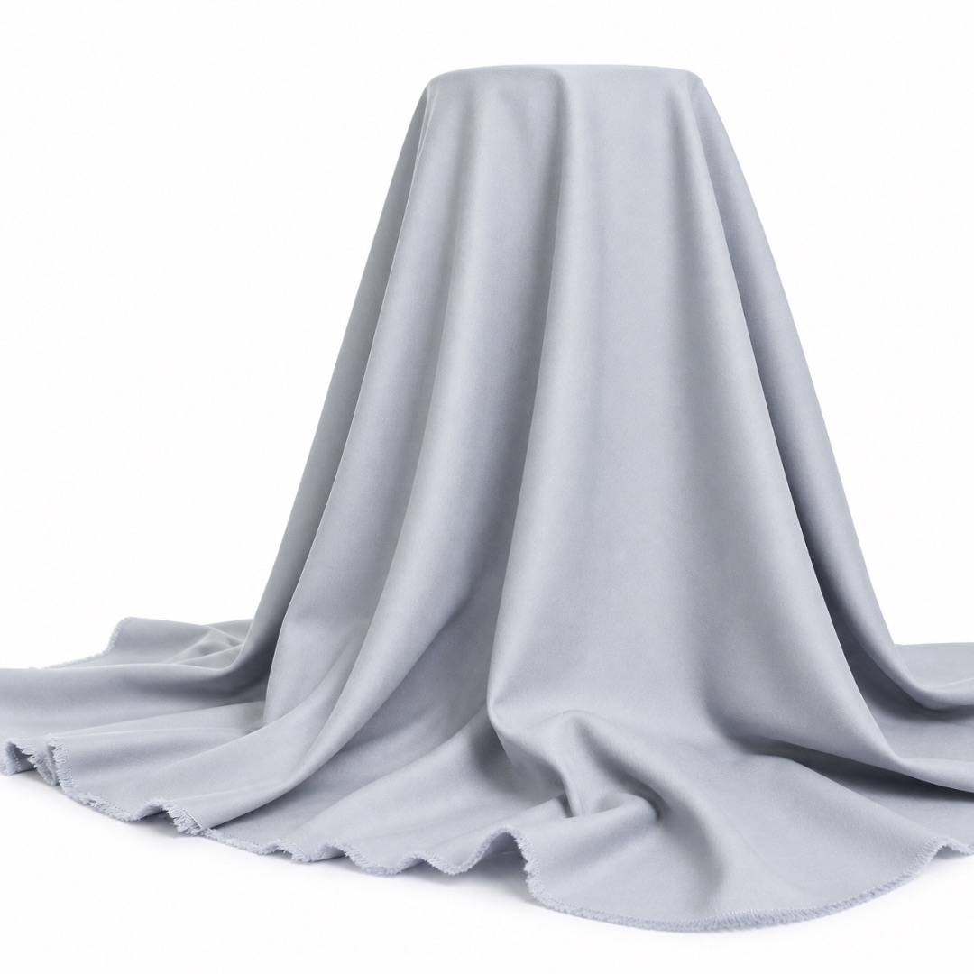 Light Grey Crepe Fabric for Elegant Tailoring