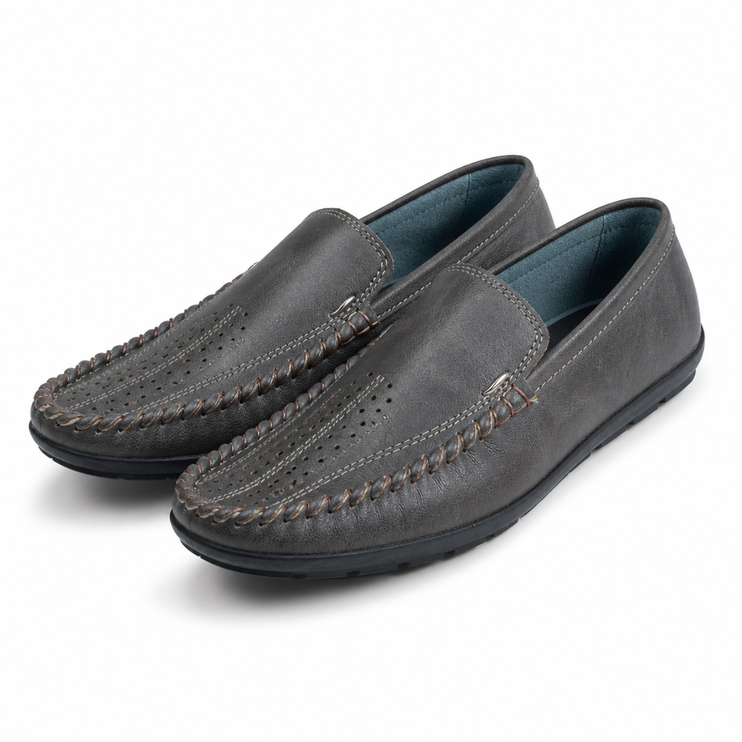 Dark Brown Hand Stitched Leather Loafers