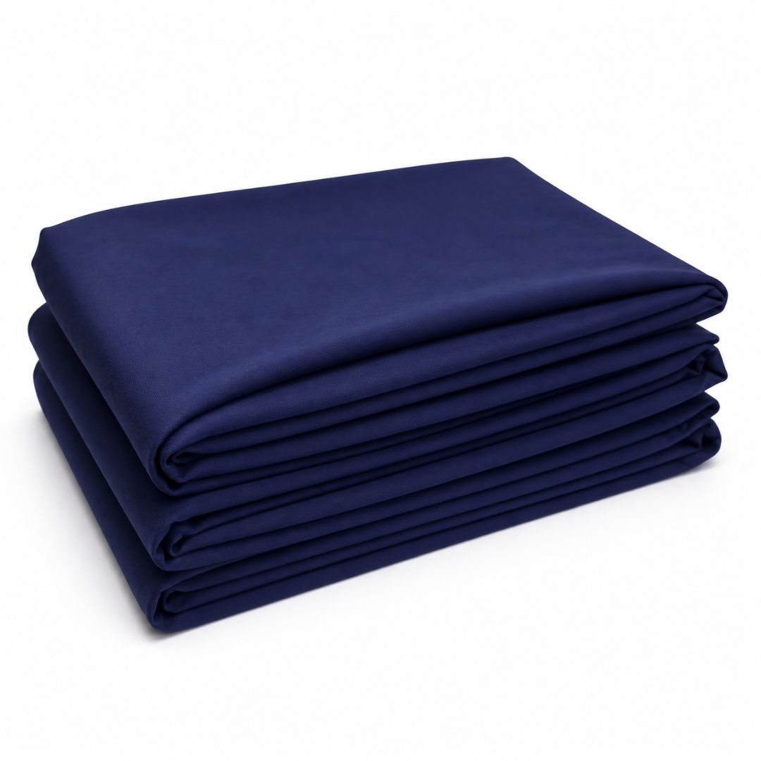 Navy Blue Soft Crepe Fabric Material