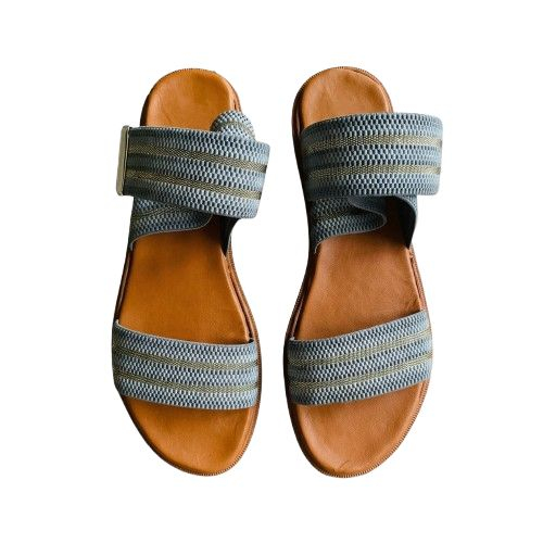 Womens Triple Strap Elastic Comfort Sandals