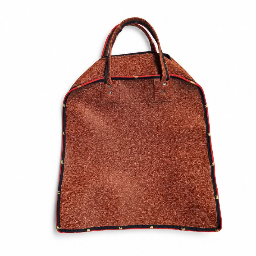 Unisex Brown Textured Tote Bag for shopping