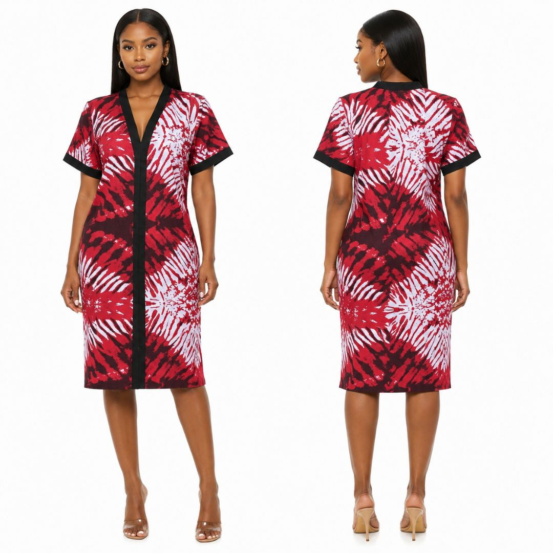 Womens Tie Dye Midi Dress