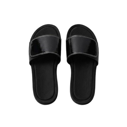 Black Casual Comfort Slides for Everyday Wear