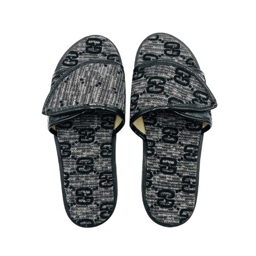 Black and Grey Casual Slides sandals