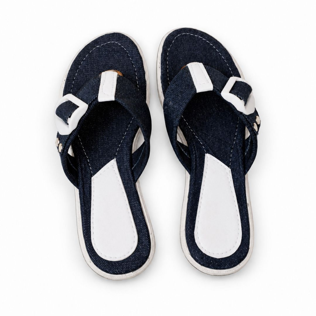 Quality women Denim Thong Slide Sandals for Women