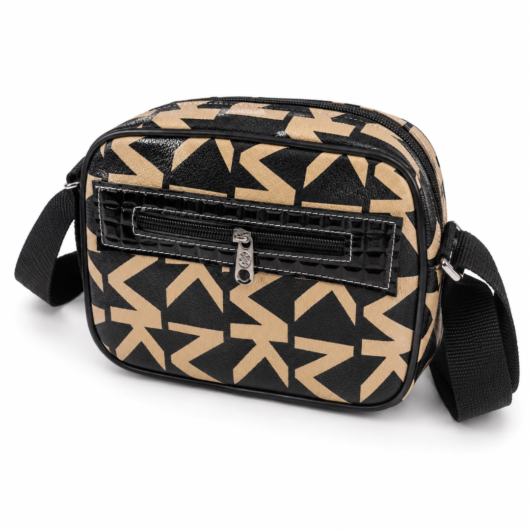 Luxury Geometric Pattern Crossbody Shoulder Bag for Men