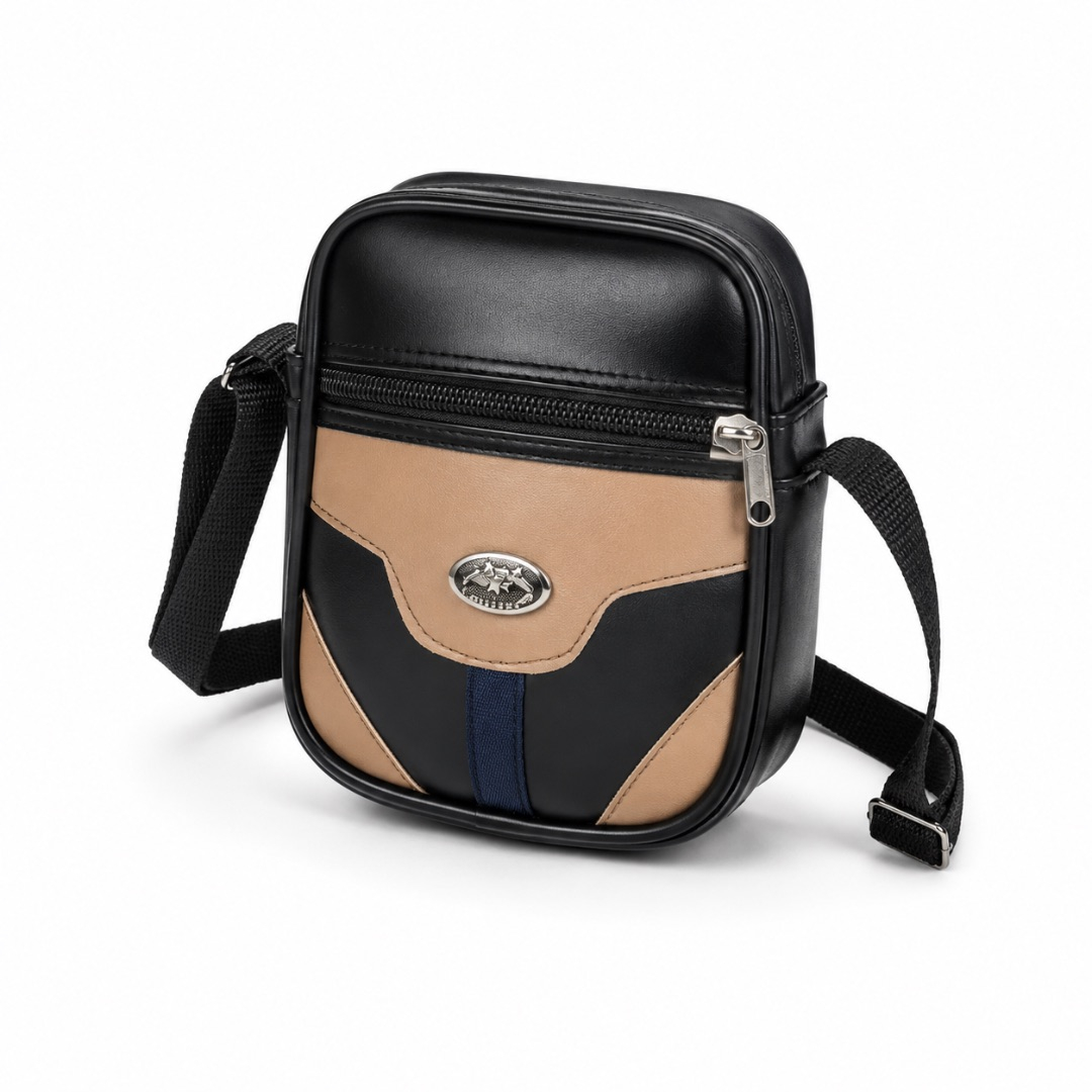 Luxury Black and Nude Mini Crossbody Bag