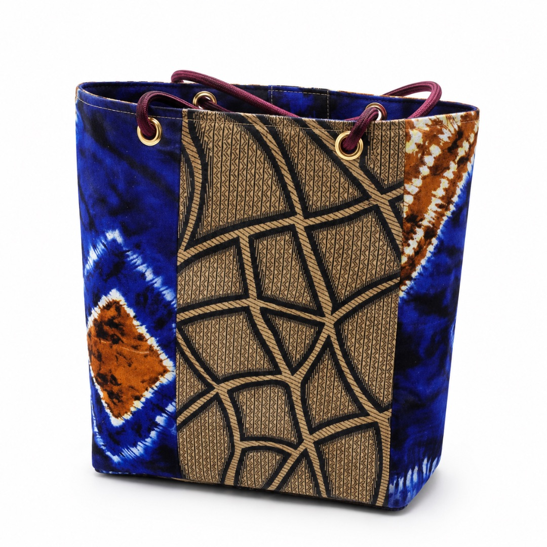Luxury African Print Hand Carry Tote Bag