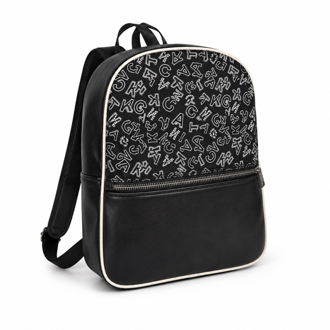 Modern Letter Print Fashion Backpack