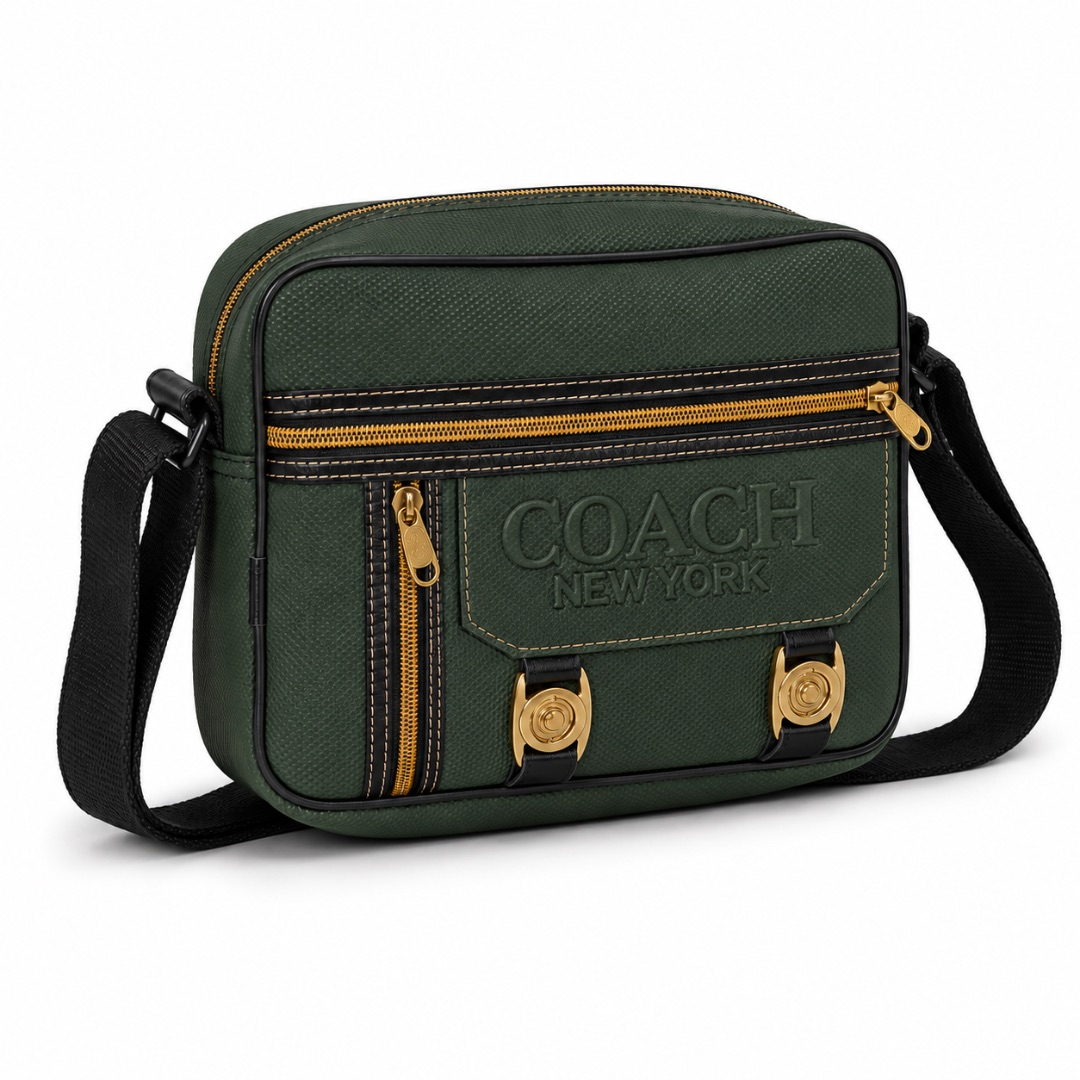 Luxury Green Crossbody Messenger Bag
