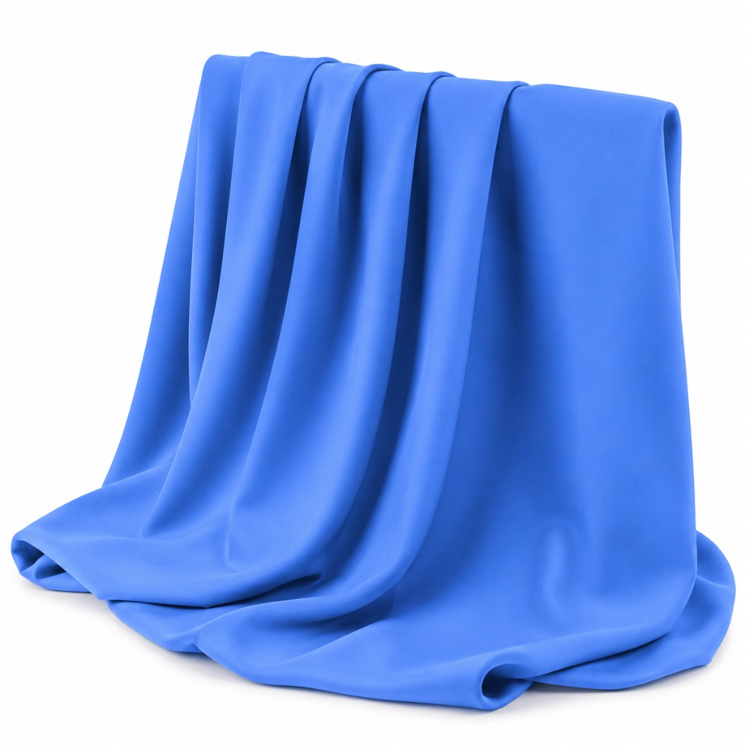 Royal Blue Plain Crepe Fashion Fabric Material