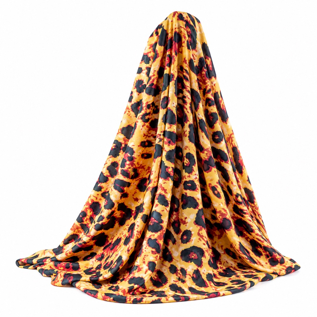 Luxury Gold Leopard Print vintage Fabric