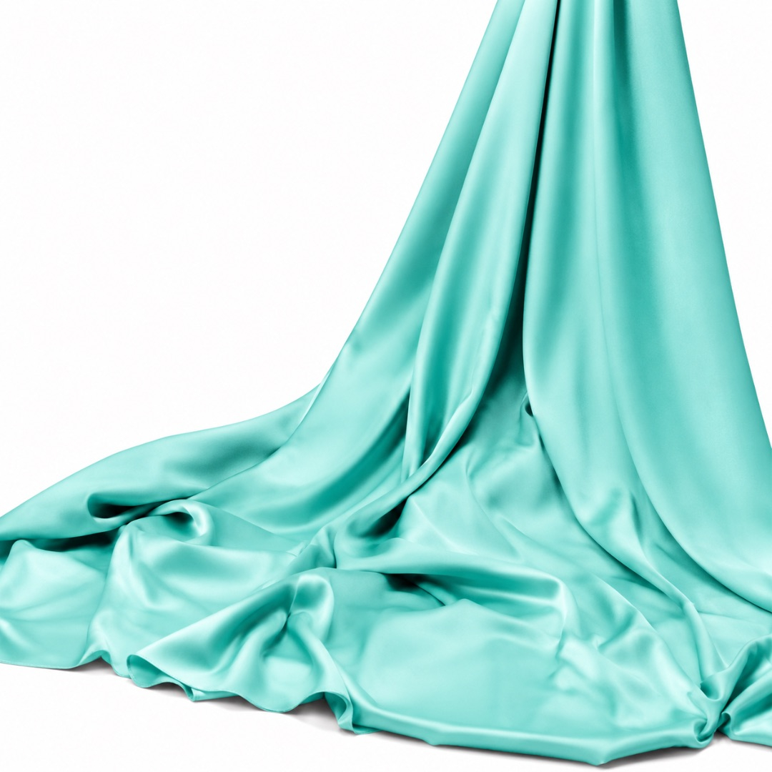 Luxury Mint Green Satin Fabric